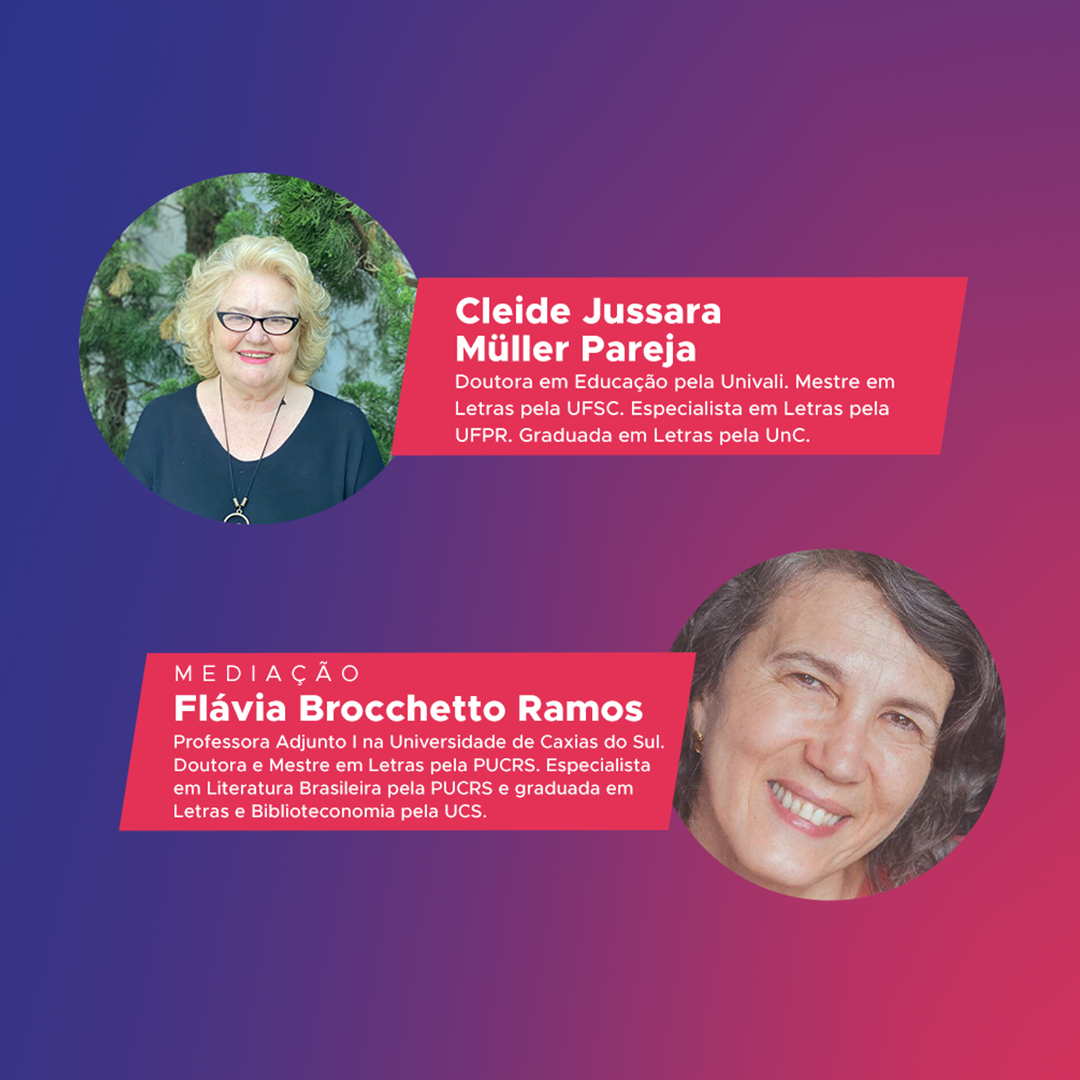 Live leitura literária na biblioteca