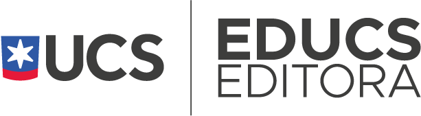 Logo horizontal preto da Editora da UCS