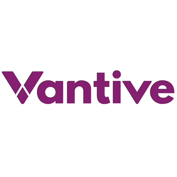 Logo roxo escuro da Vantive