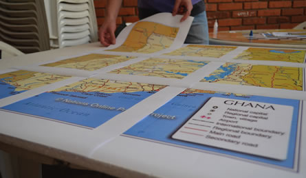 A preparação das Salas - Embaixada do Brasil em Gana.