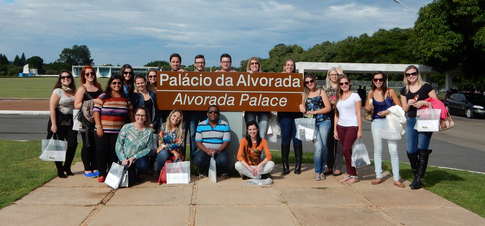 Visita às dependências do Palácio da Alvorada.
