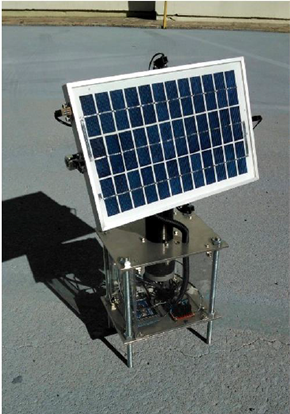 Sistema Seguidor Solar para Mdulos Fotovoltaicos desenvolvido no Estgio e TCC do aluno Marcelo Scarssi
