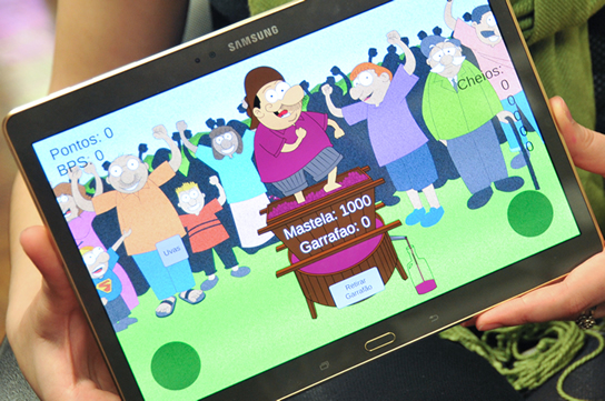 Laboratório de Criação e Aplicação de Software desenvolve jogo digital para a Festa da Uva.